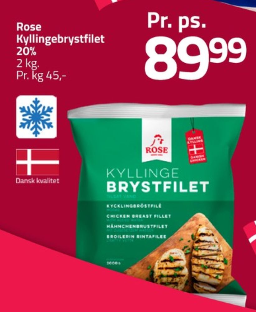 Rose, Kyllingebrystfilet