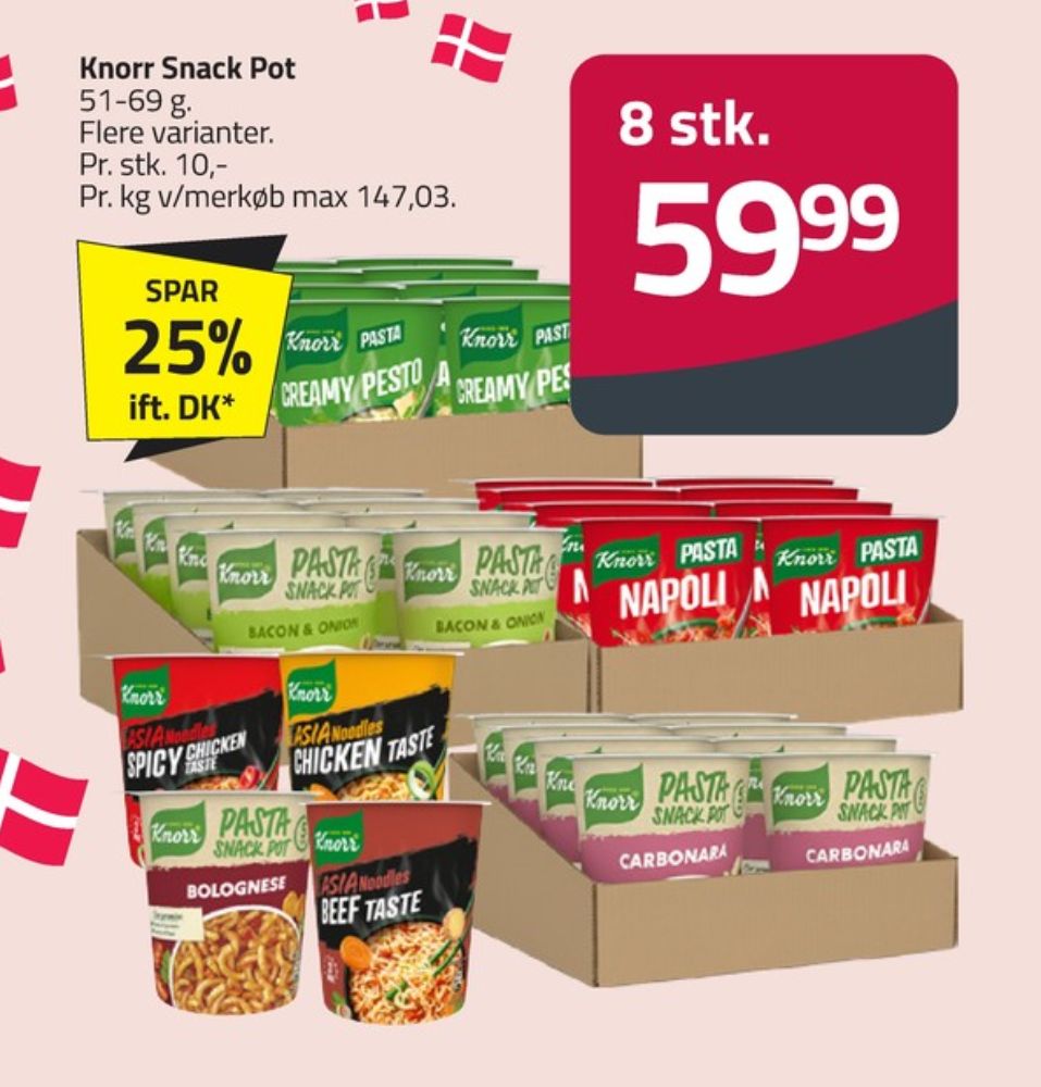 Knorr Potato Snack Pot, Bacon & Onion Noodles