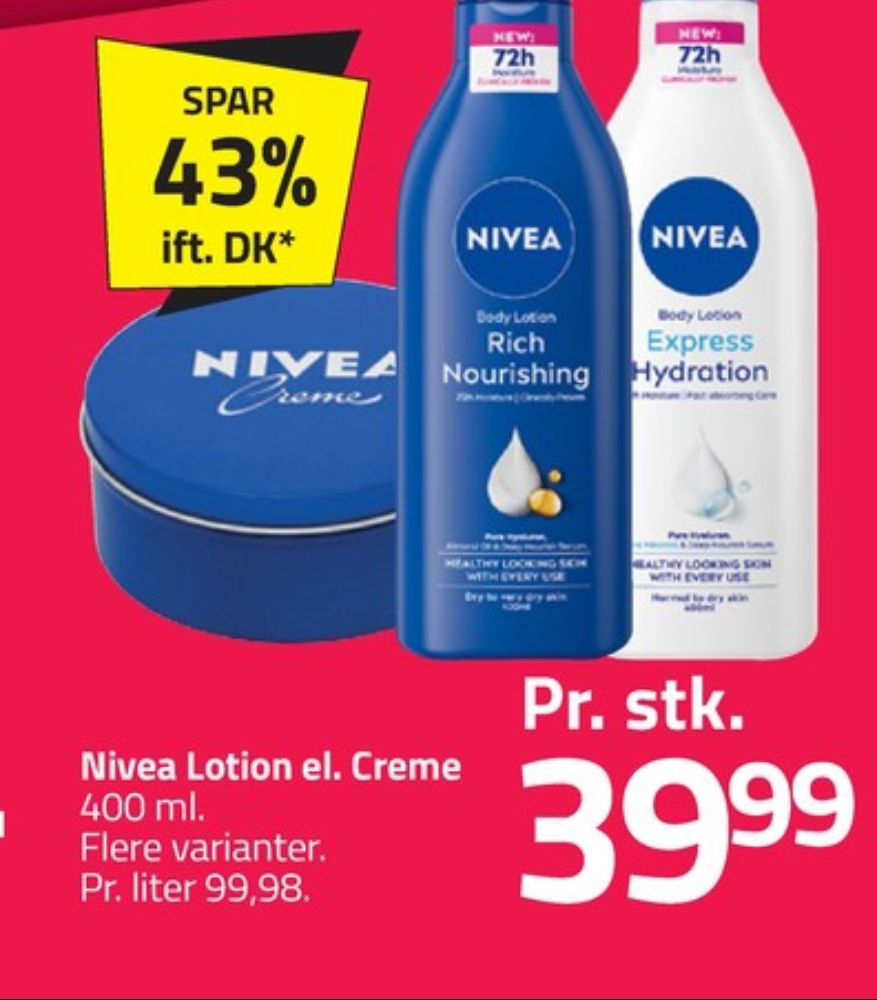 Nivea, Bodylotion