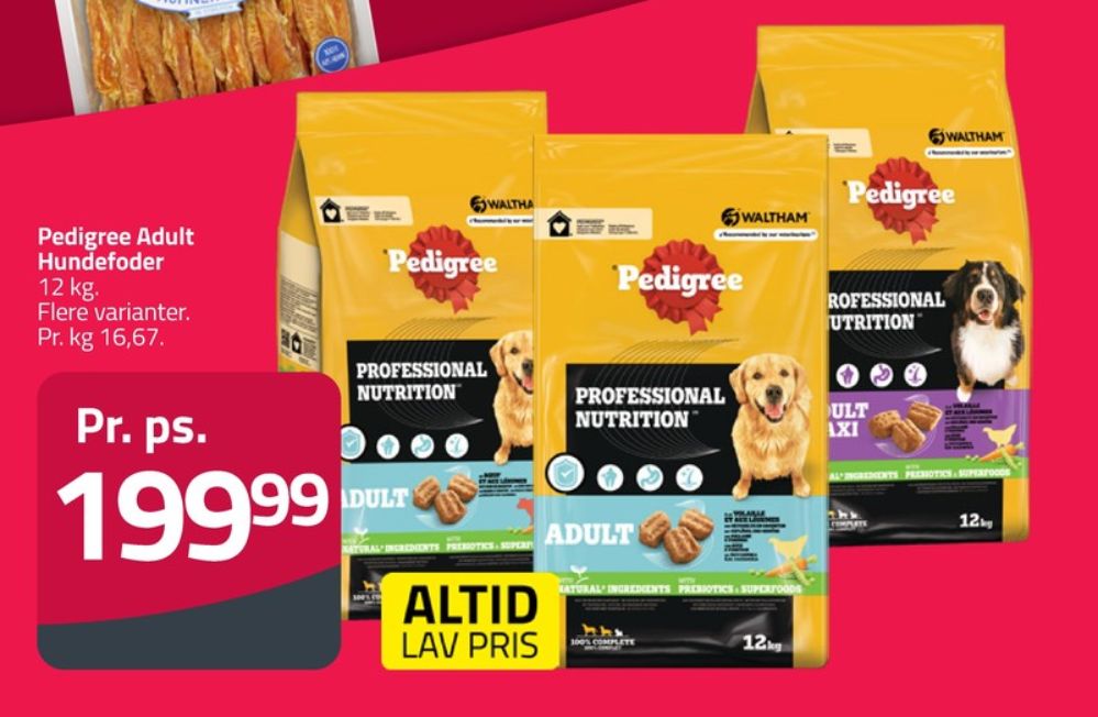 Pedigree, Hundefoder