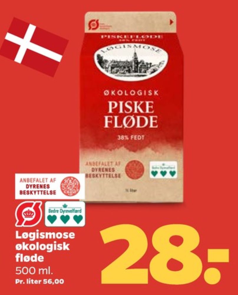 Løgismose, Piskefløde 38%