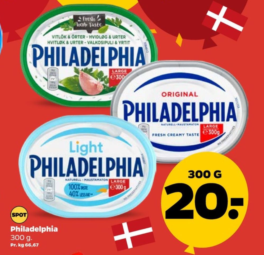 Philadelphia, Flødeost Light