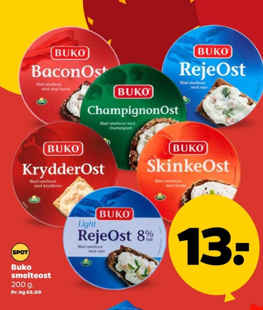 Buko Smelte, Smøreost Baconost