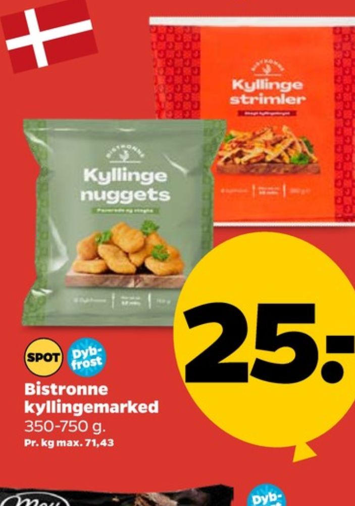 Bistronne, Kyllingenuggets