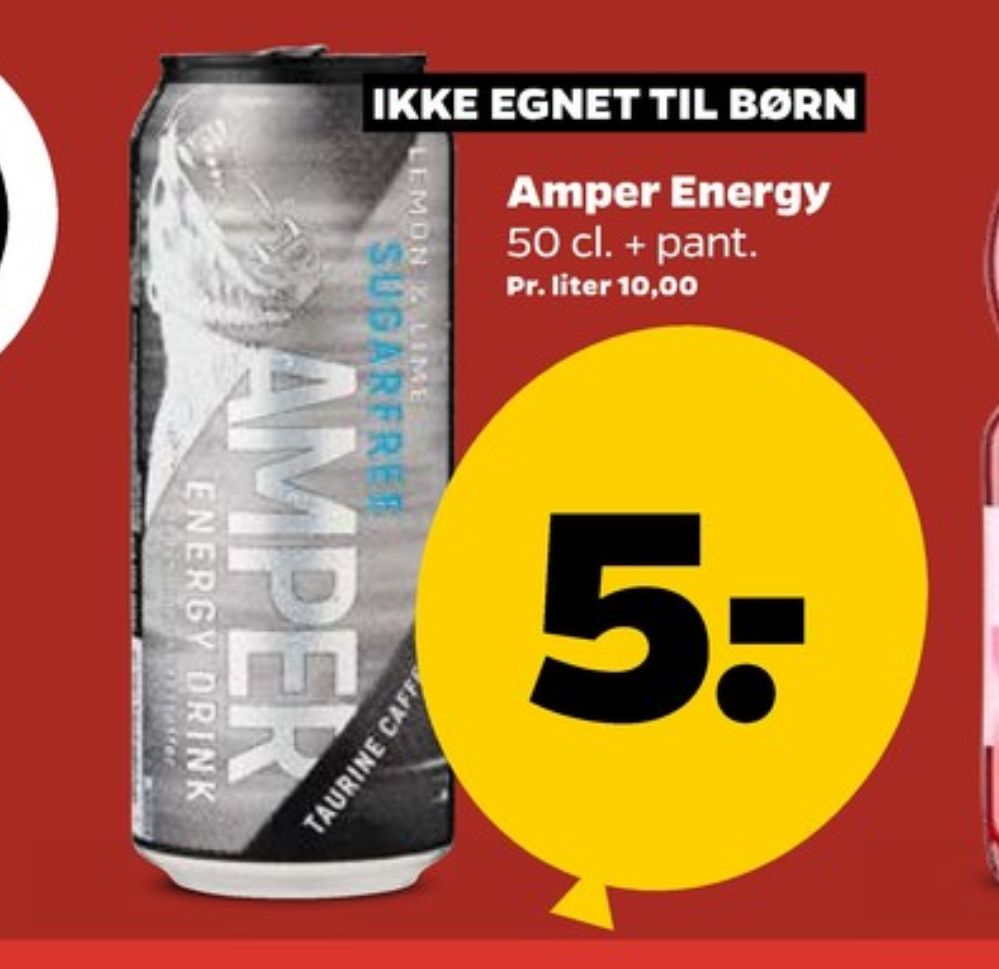 Amper Energy Drink Lemon-Lime, Energidrik