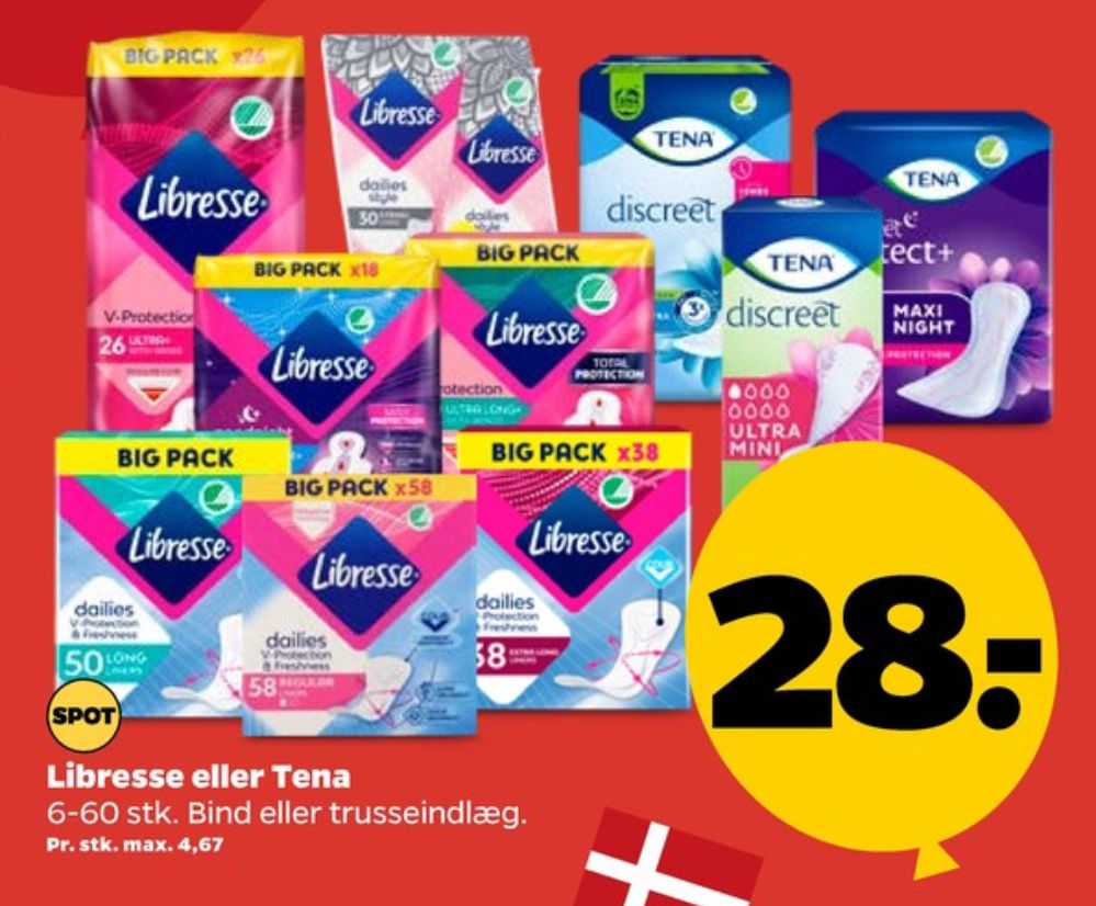 Libresse, Regular Black Trusseindlæg