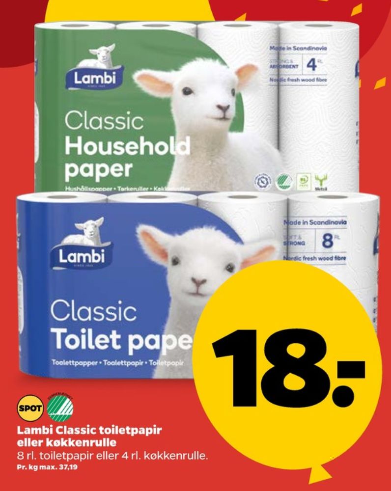 Lambi Classic, Toiletpapir