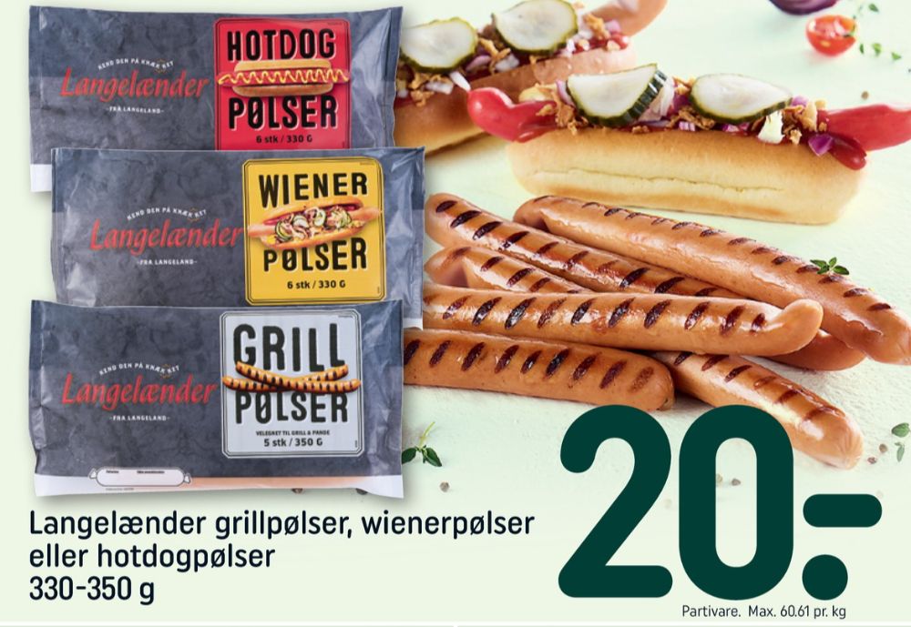 Langelænder, Grillpølser