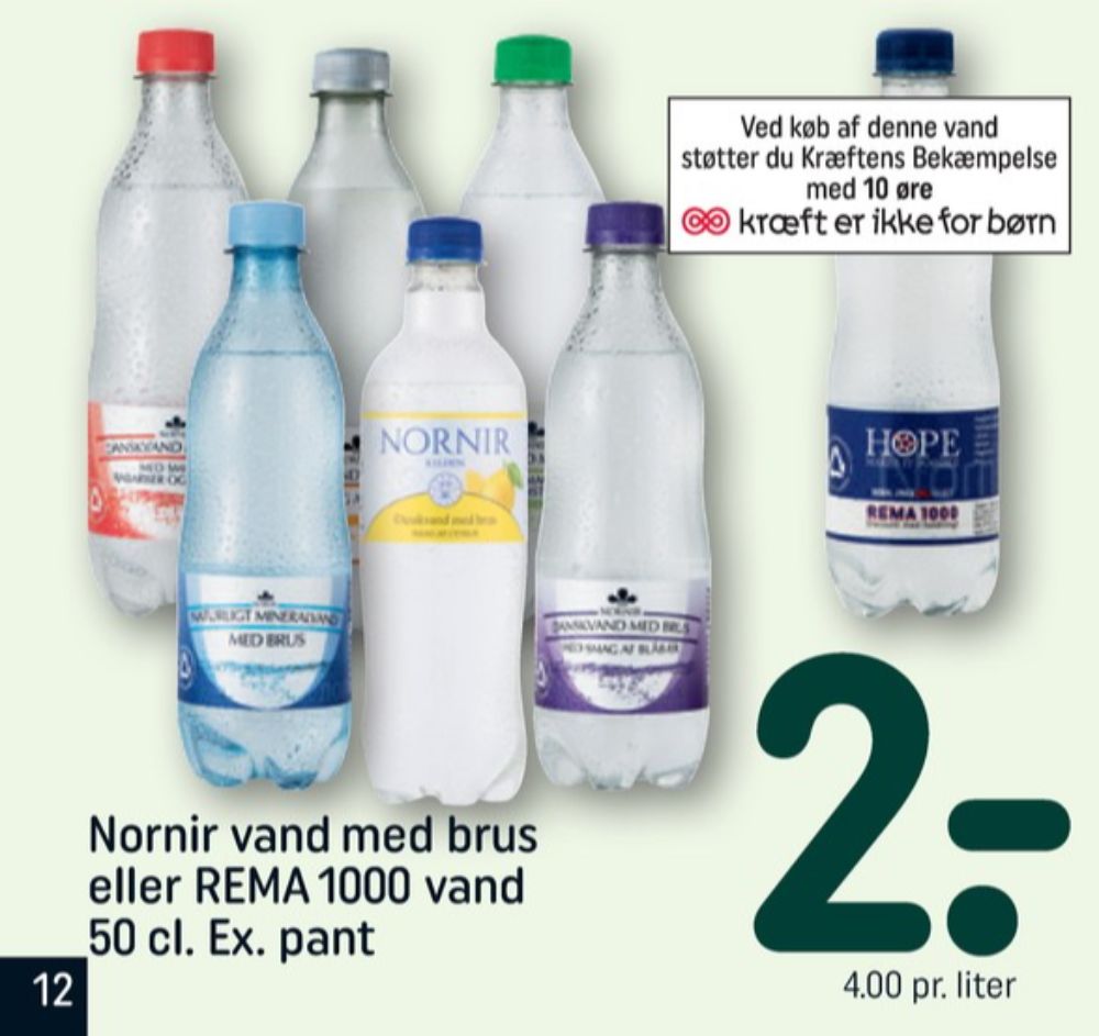 Nornir Rabarber Hindbær, Danskvand med rabarber og hindbær