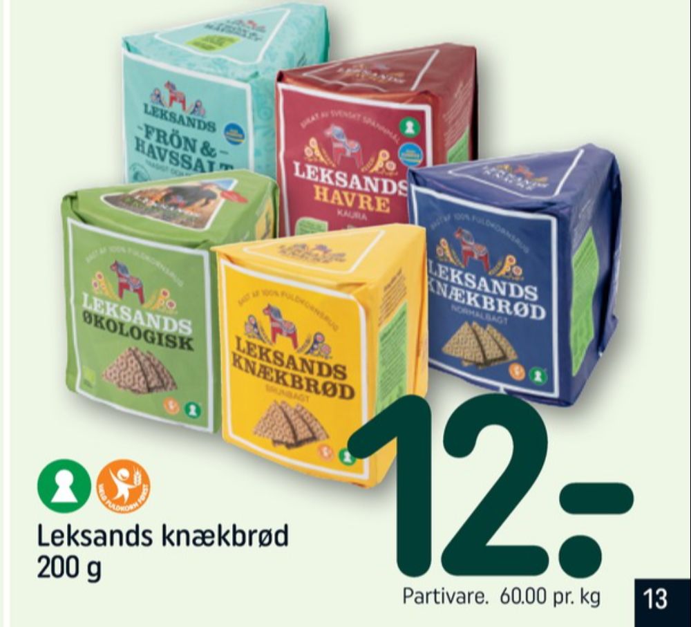 Leksands, Frön & Havsalt knækbrød