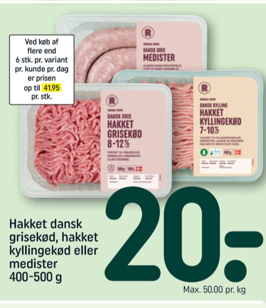 Rema 1000, Hakket kylling 4-7%