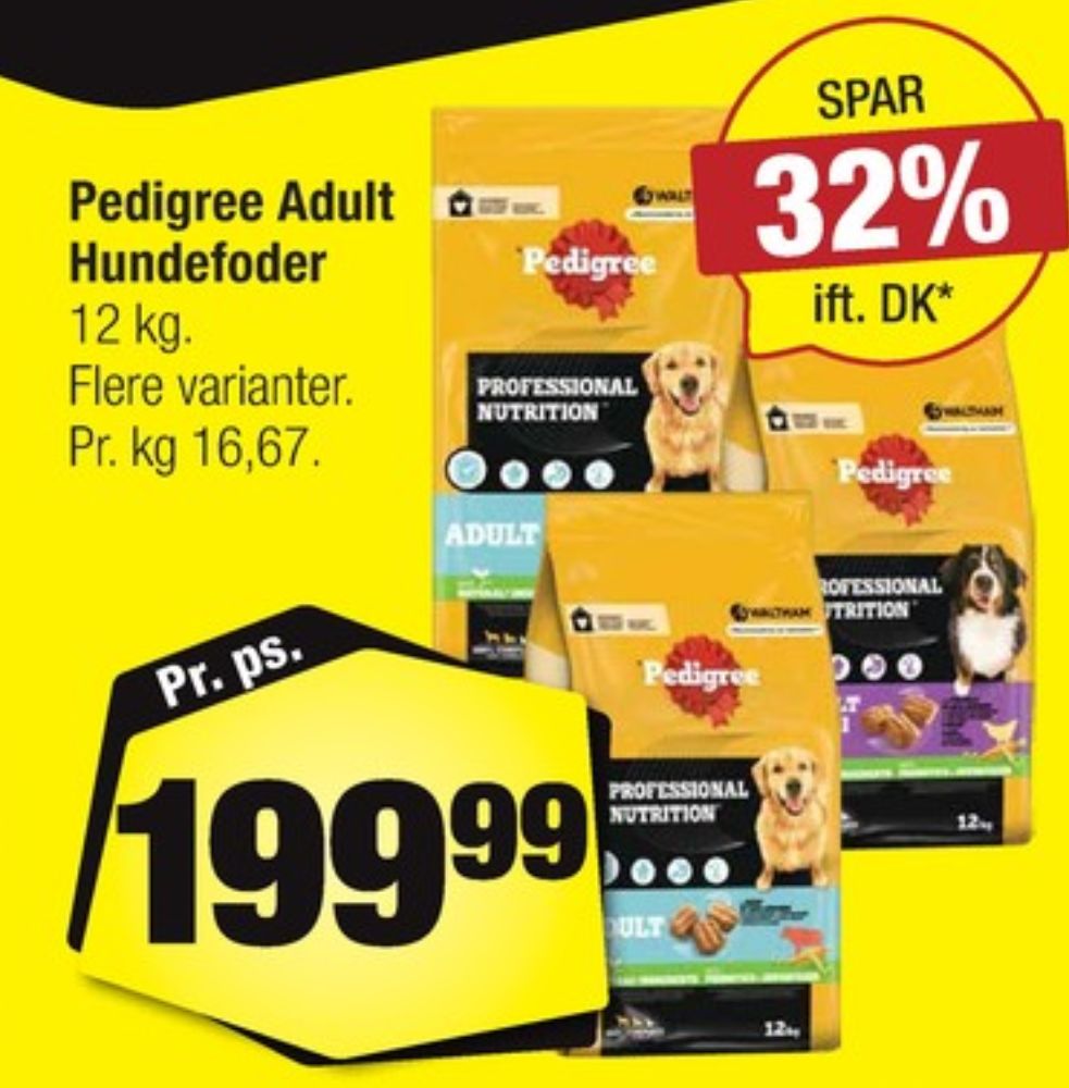 Pedigree, Hundefoder