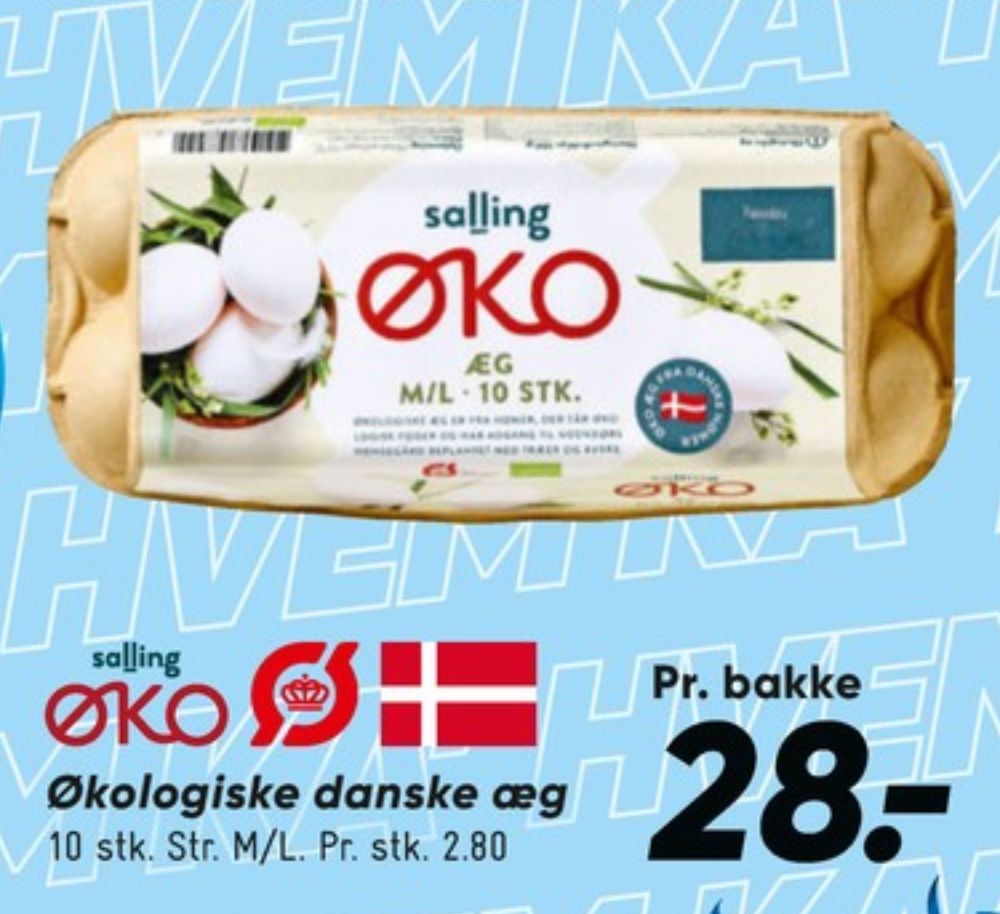 Salling ØKO, Æg M/L