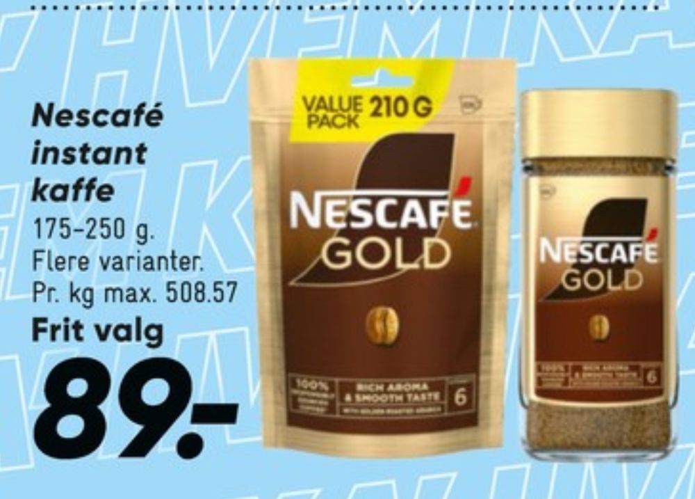 Nescafe Gold, Instant Kaffe