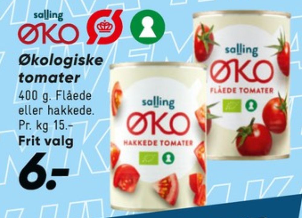 Salling ØKO, Hakkede tomater