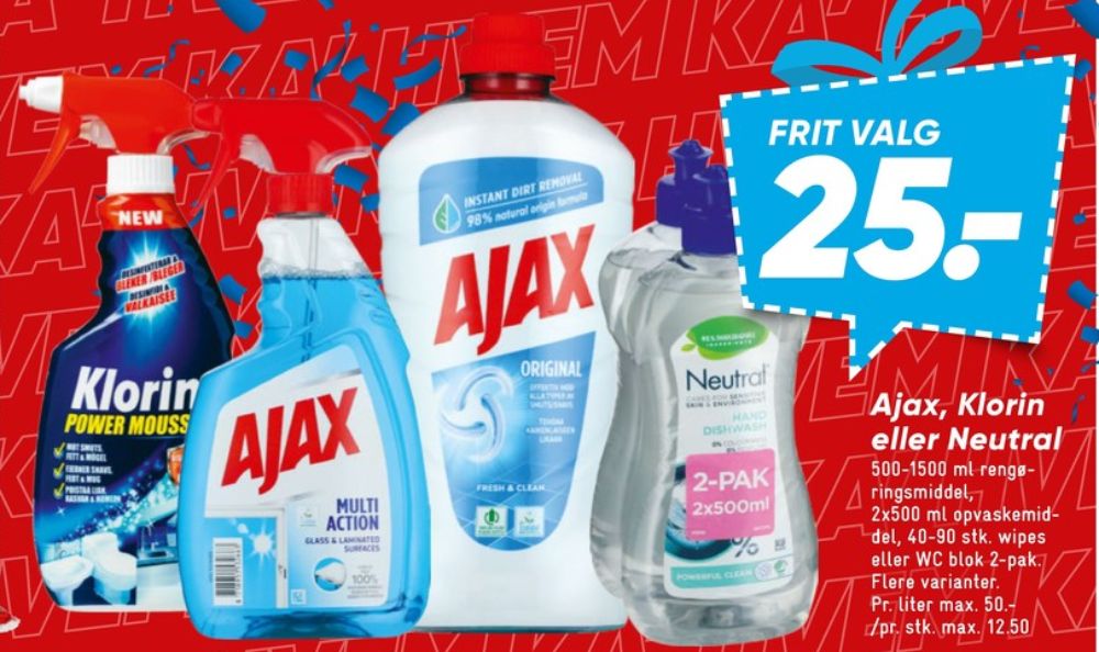 Ajax, Rengøringsservietter