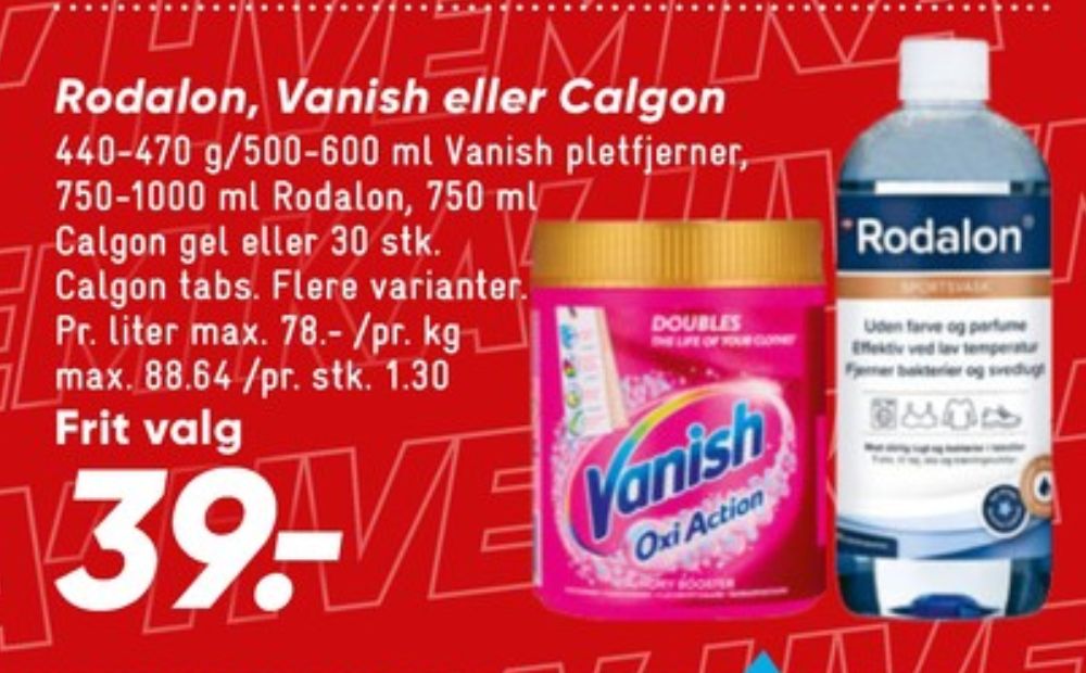 Calgon, Vaskemaskinerens