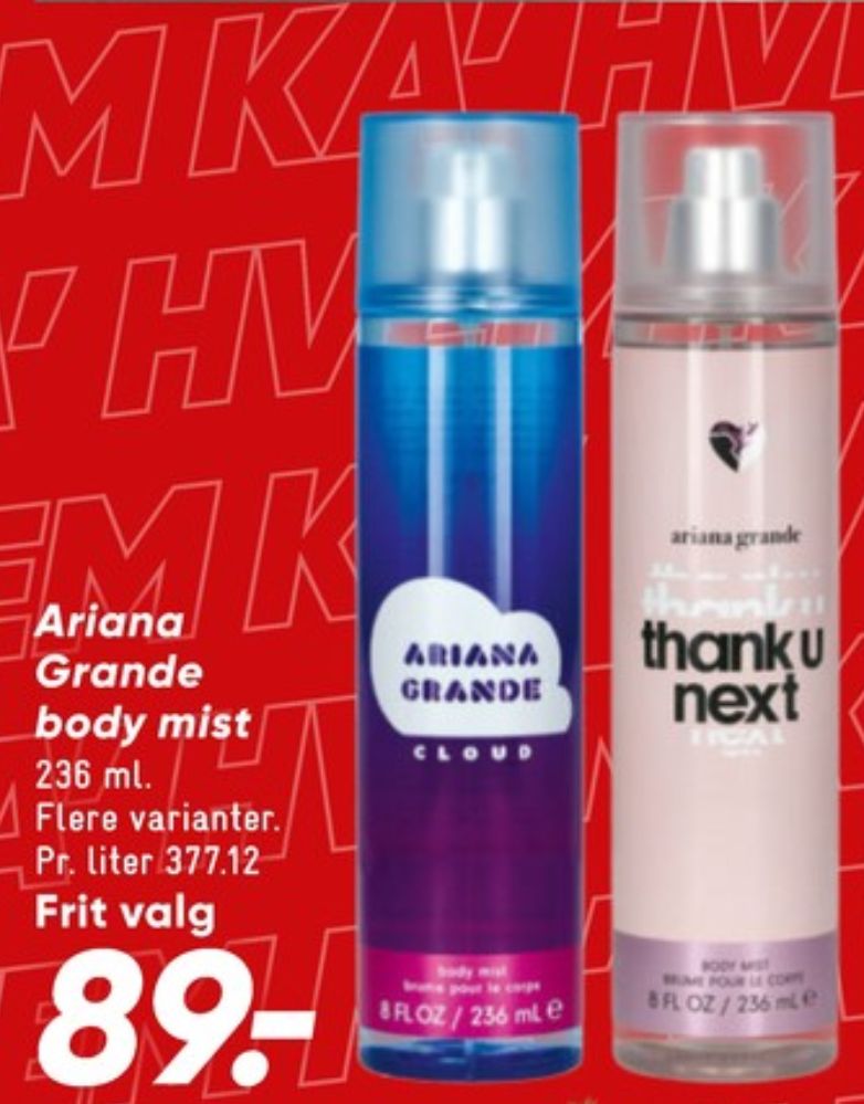 Ariana Grande Cloud, Bodymist