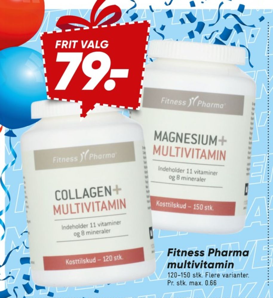 Fitness Pharma, Kosttilskud