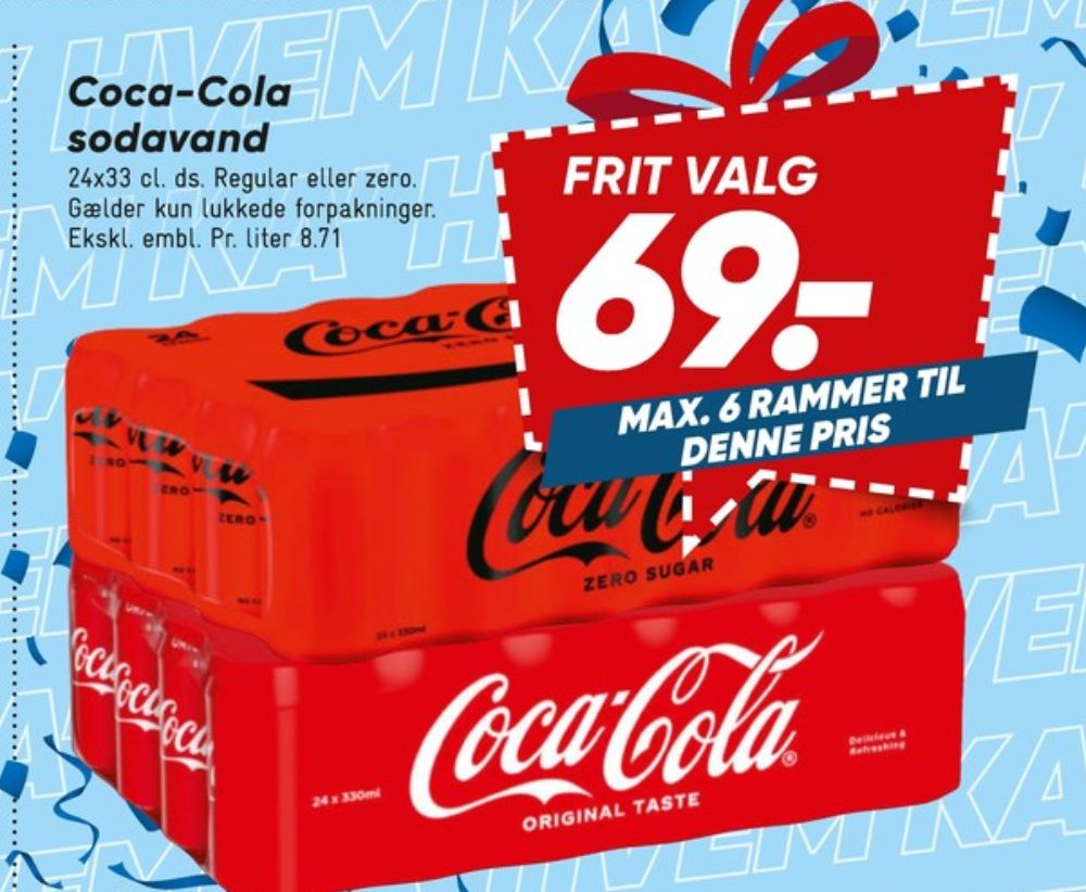 Coca Cola Zero, Cola 24 pk.