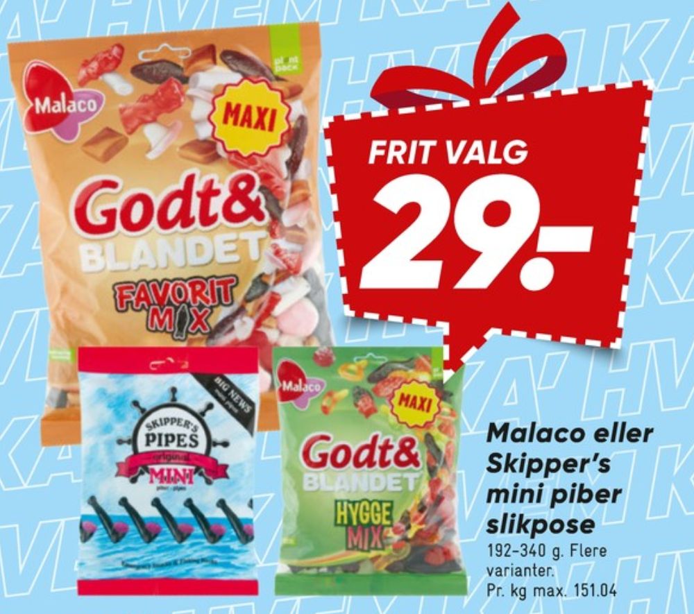 Malaco Godt & Blandet, Slikpose Favorit Mix