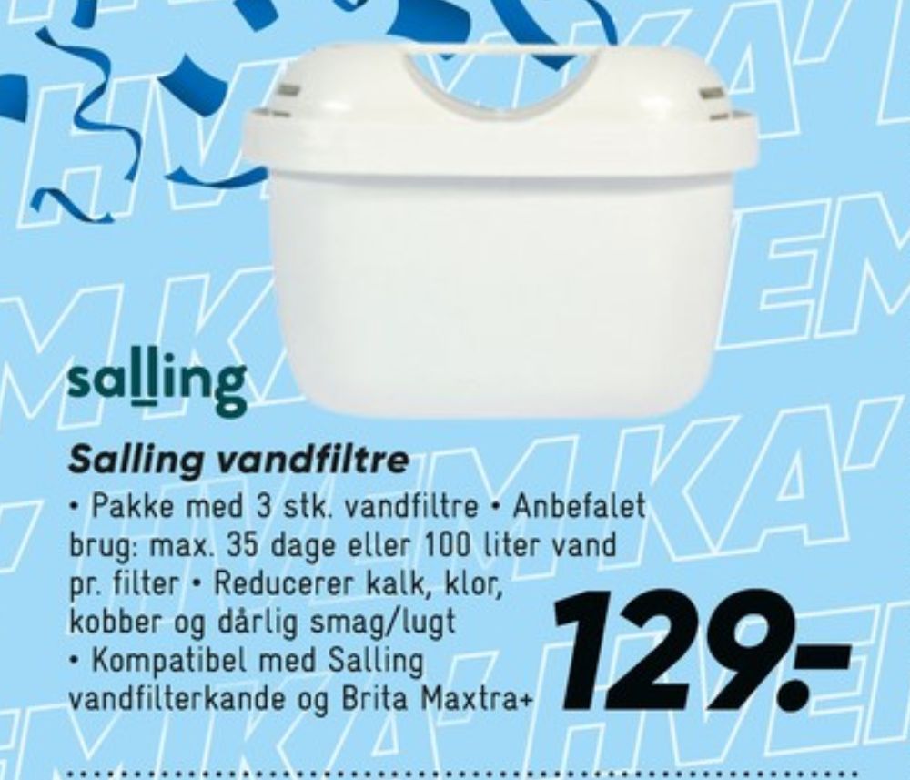 Salling, Vandfilter