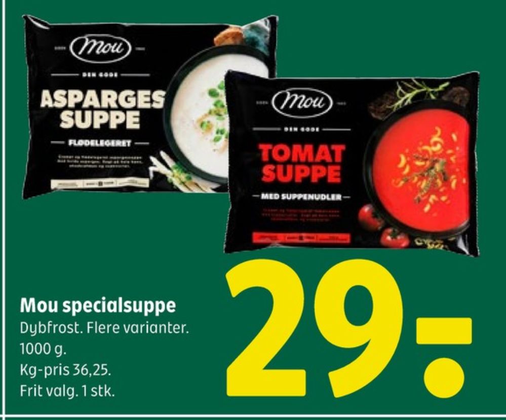 Mou, Aspargessuppe