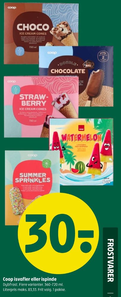 Coop, Jordbær Isvafler