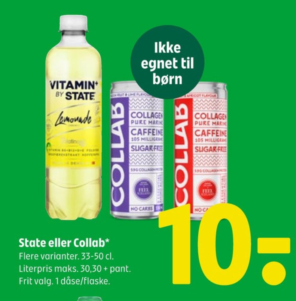 STATE Vitamin By State Lemonade, Energidrik