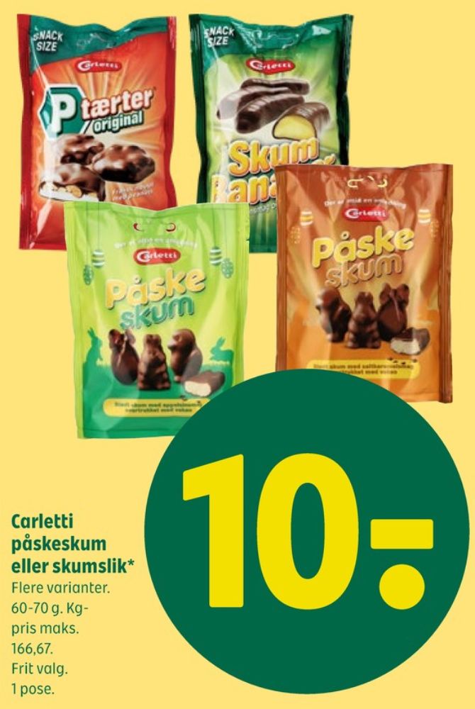 Carletti Påskeskum, Skum Saltkaramel Lys Chokolade