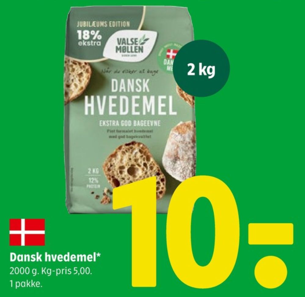 Valsemøllen, Hvedemel