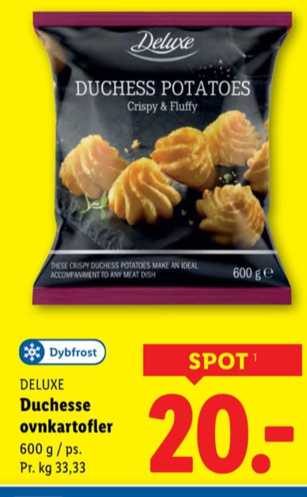 Deluxe, Duchess Potatoes