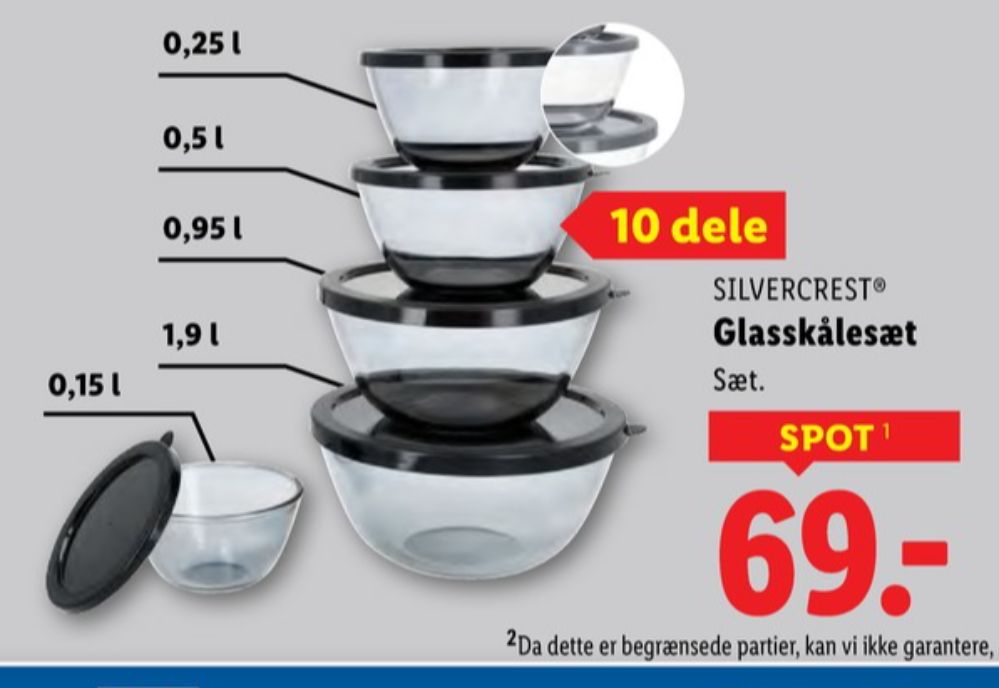 SilverCrest, Skålesæt