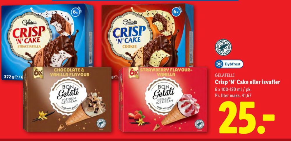 Gelatelli, Crisp n Cake Cookie Issnack