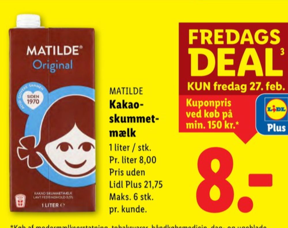 Matilde, Kakaomælk