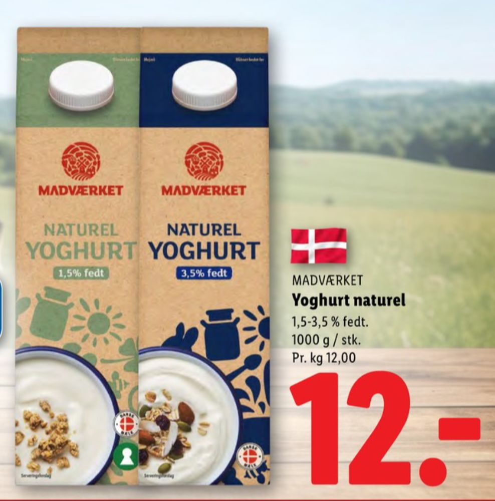 Madværket, Naturel Yoghurt 3,5%