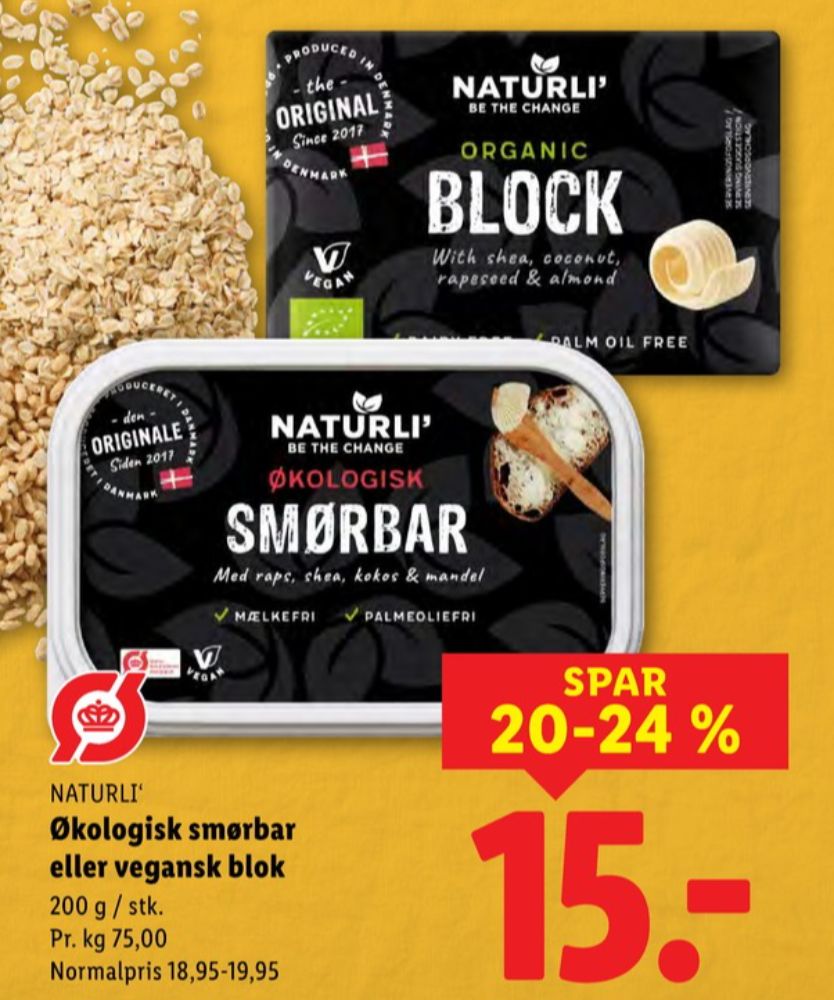 Naturli', Smørbar - Blok