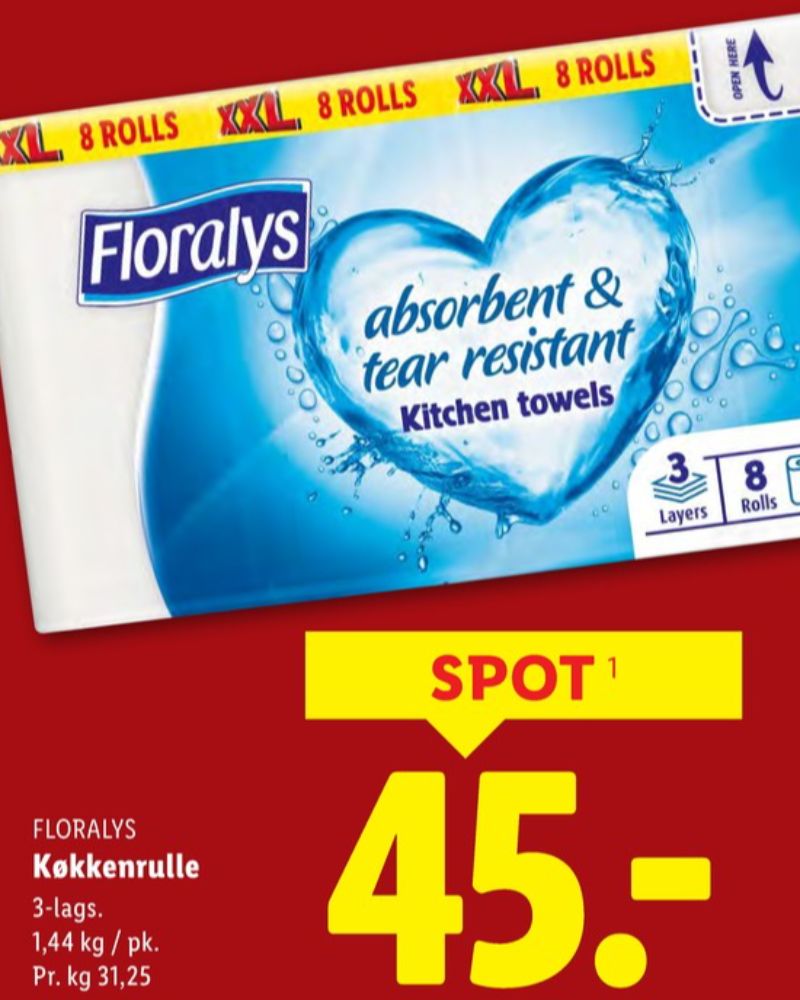 Floralys, Køkkenrulle