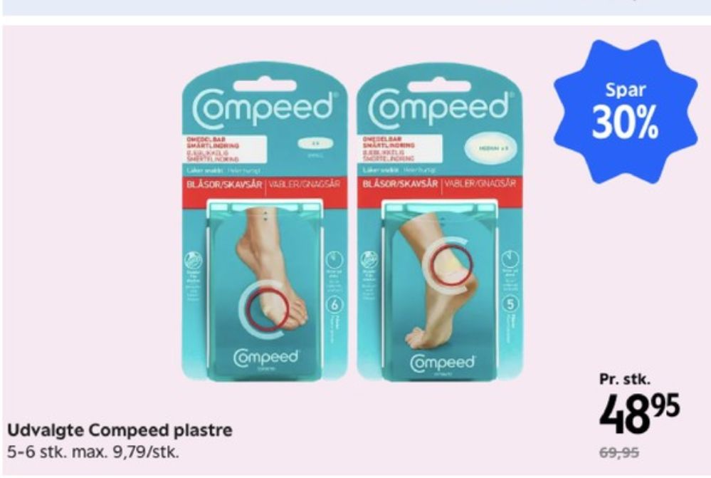 Compeed, Plaster