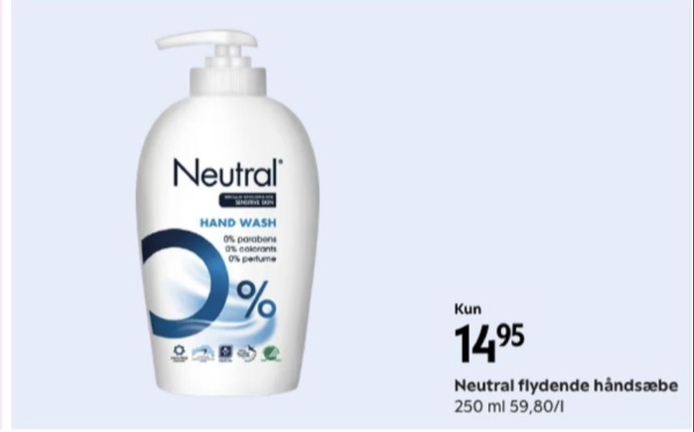 Neutral, Flydende sæbe