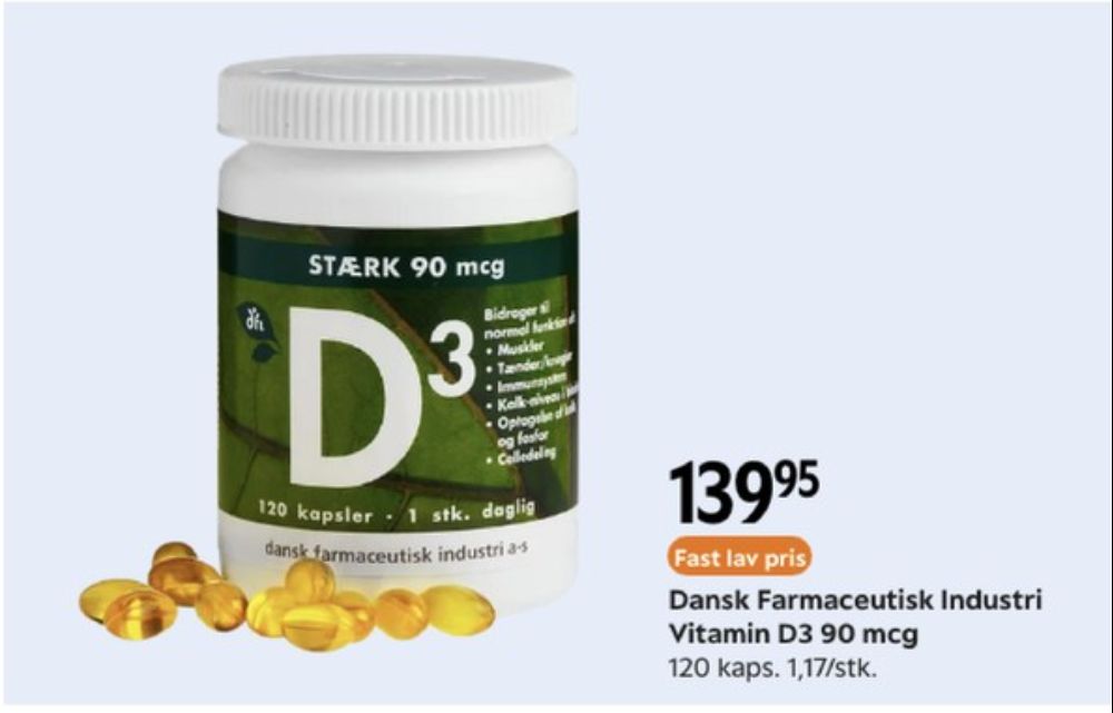 Dansk Farmaceutisk Industri, Vitaminer