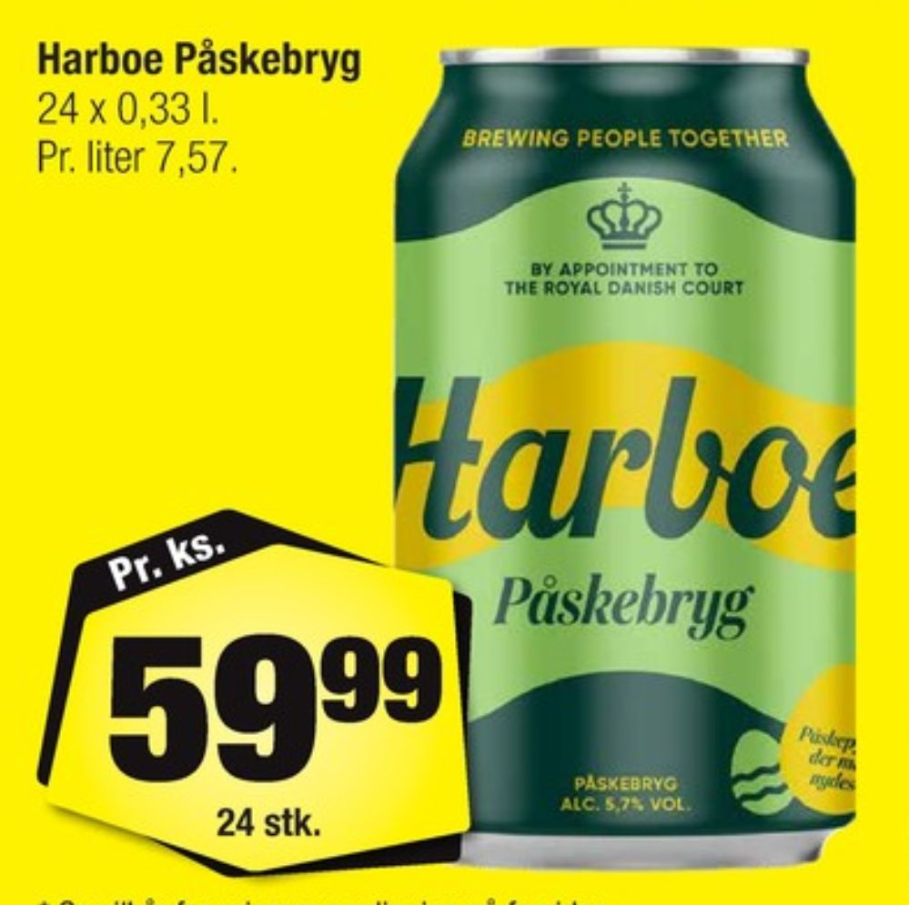 Harboe Påskebryg, Øl 24 pk.