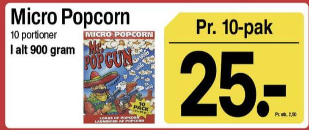 Mr Popgun, Popcorn