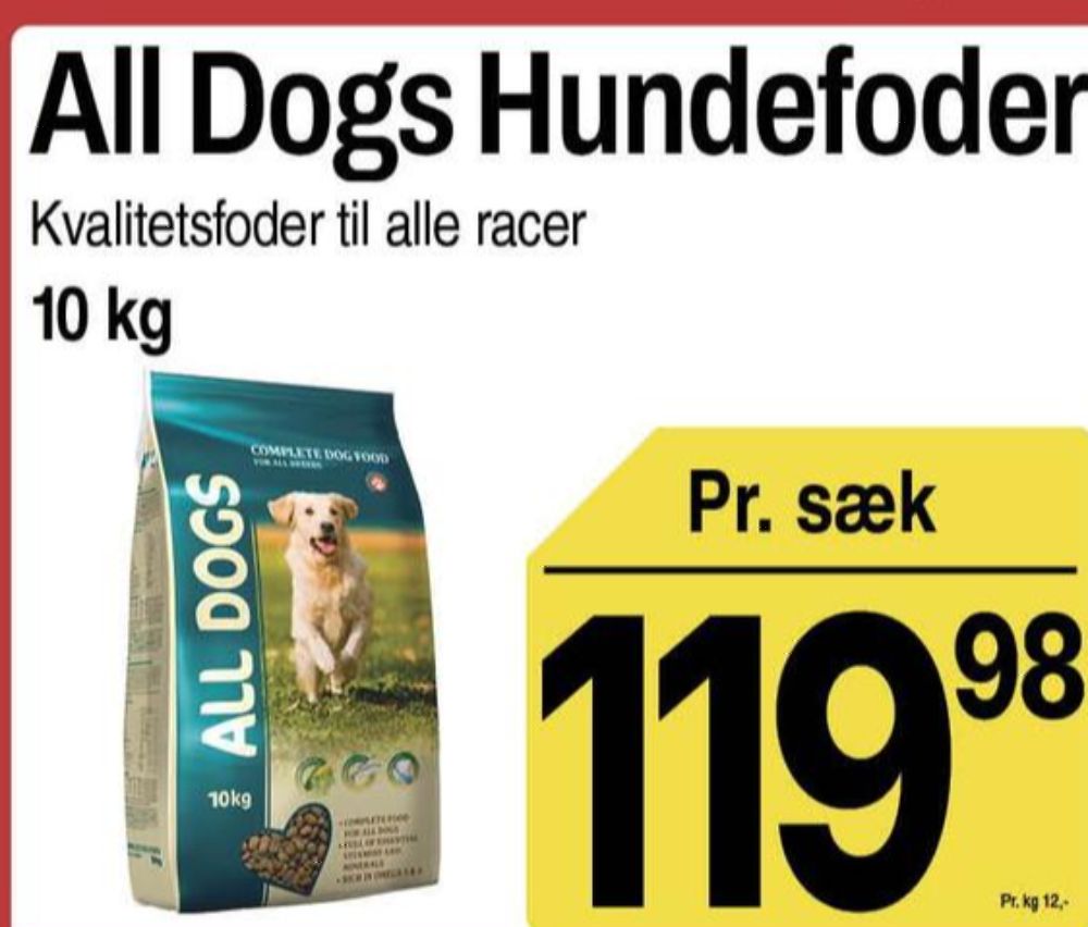 All Dogs Food, Hundefoder