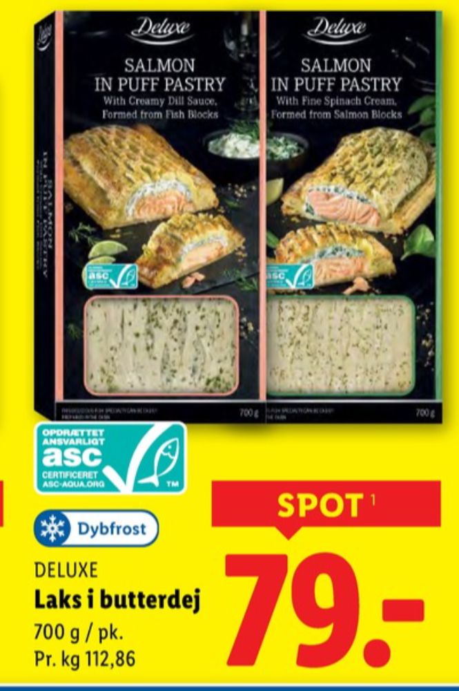 Deluxe, Laks i Butterdej med Dildsauce