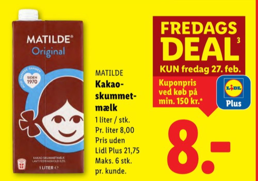 Matilde, Kakaomælk