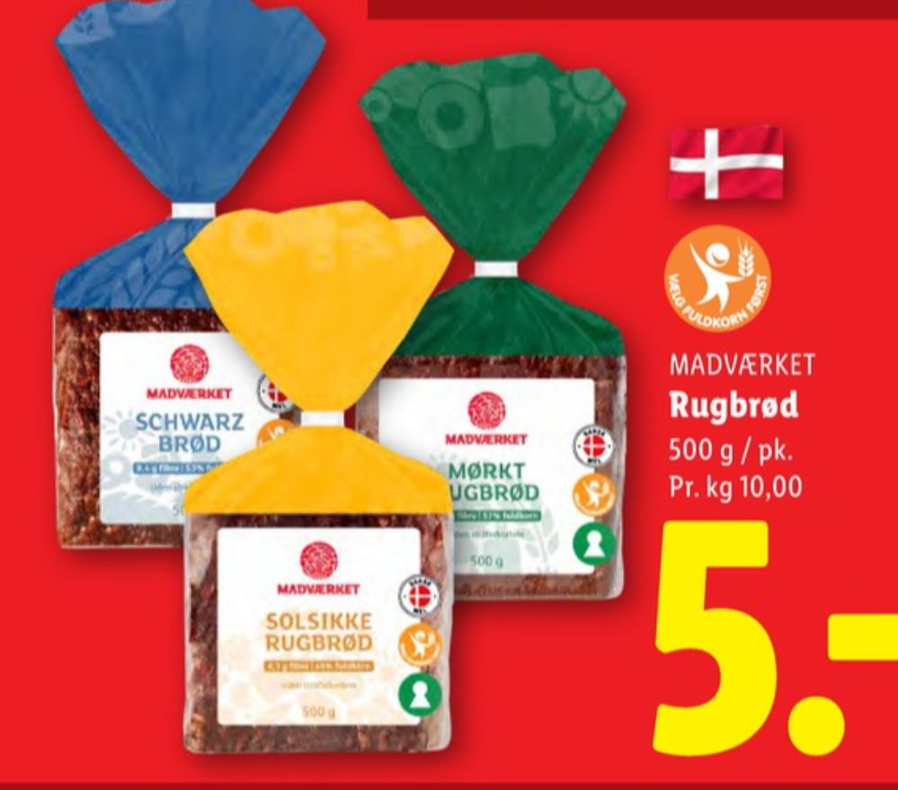 Madværket, Schwarzbrød