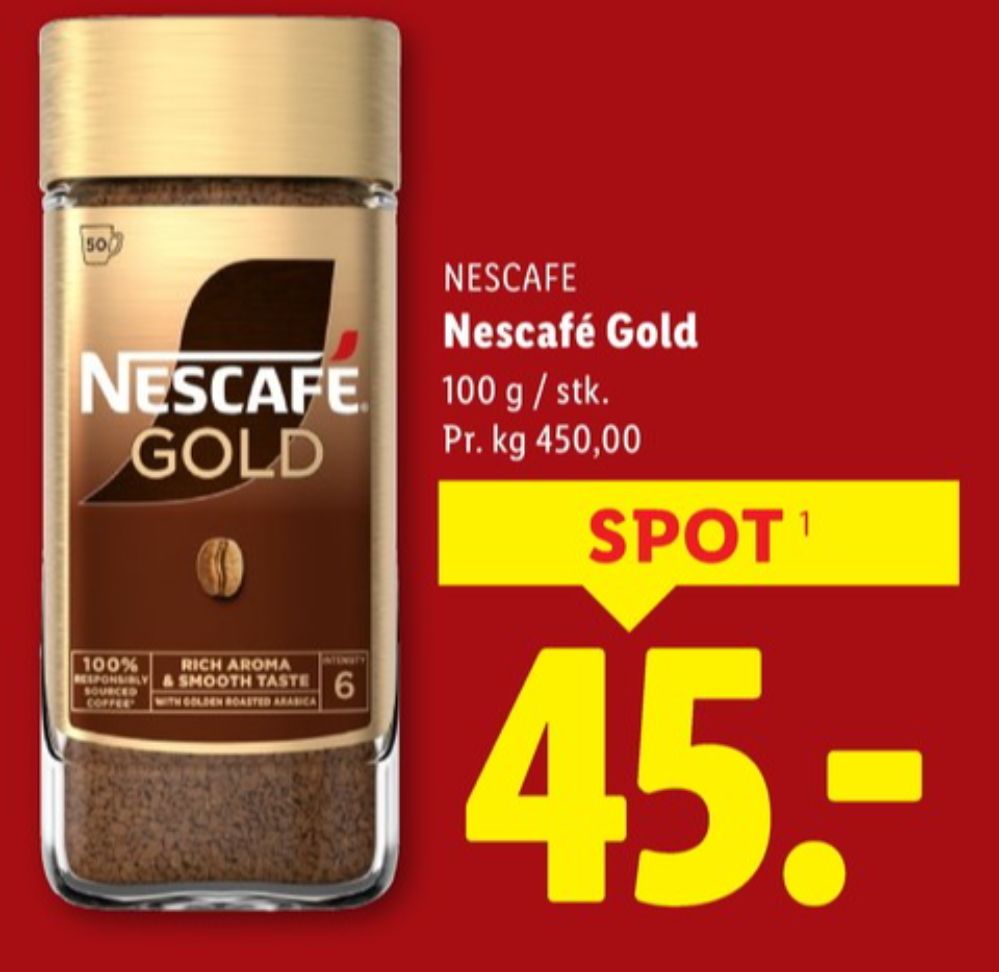 Nescafe Gold, Instant Kaffe